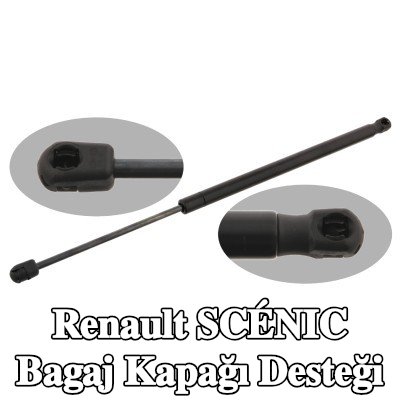 FEBI BILSTEIN Bagaj kapağı amortisörü (Her iki taraf), 519mm — 2004 Renault Scénic