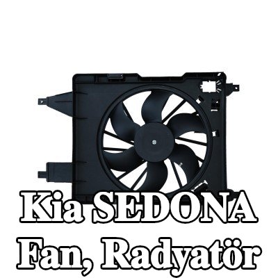 KAMOKA Fan, radyatör 383mm — 2002 Kia Sedona