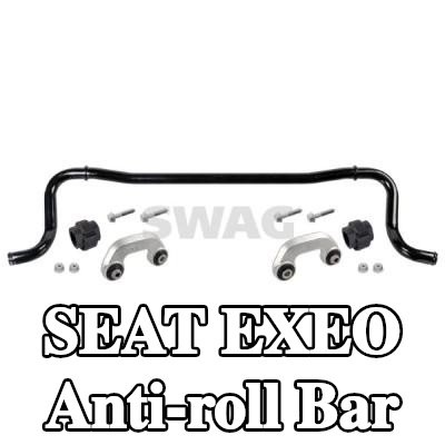 SWAG Lastik bağlantı parçalı stabilizatör, Ön Aks, bağlantı çubuğu ile — SEAT Exeo