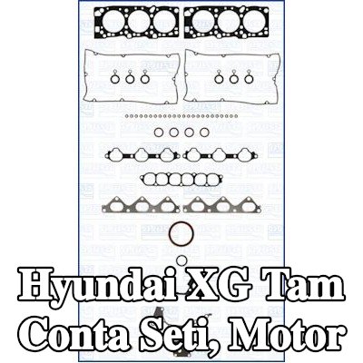 AJUSA Tam Conta Seti, silindir kapağı contalı motor, valf gövdesi contalı, MULTILAYER STEEL — Hyundai Xg