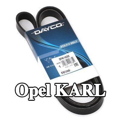 DAYCO حزام سيربنتين 1650, 0mm, Number of ribs: 5 — Opel Karl