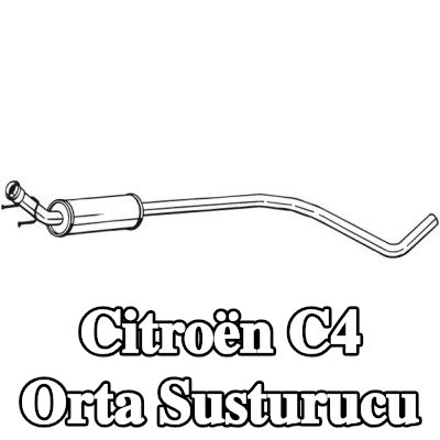 VEGAZ Orta susturucu 1980mm — 2012 Citroën C4