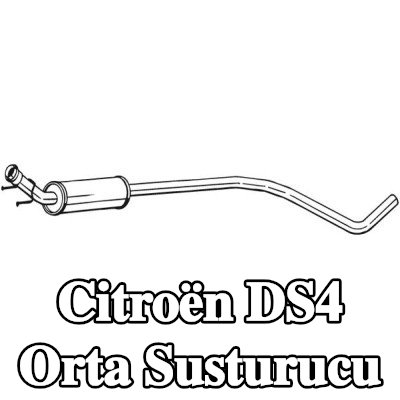 VEGAZ Orta susturucu 1980mm — Citroën Ds4