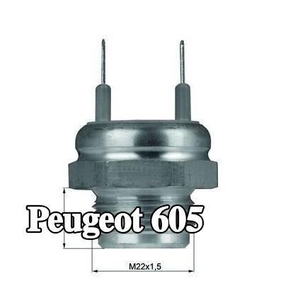 MAHLE مفتاح درجة الحرارة, مروحة المبرد مع حشية/مانع تسرب — Peugeot 605