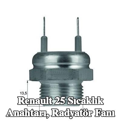 MAHLE Sıcaklık Anahtarı, conta/sızdırmazlık elemanlı radyatör fanı — 1990 Renault 25