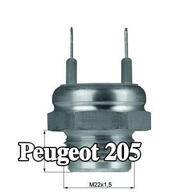 MAHLE مفتاح درجة الحرارة, مروحة المبرد مع حشية/مانع تسرب — Peugeot 205