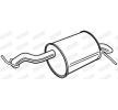 WALKER Arka susturucu 960mm, montaj parçaları olmadan — Peugeot 407 (5)