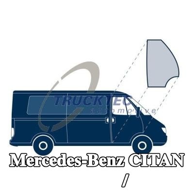 TRUCKTEC AUTOMOTIVE شريط الزخرفة/الحماية، النافذة الجانبية — Mercedes-Benz Citan
