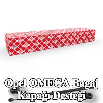FEBI BILSTEIN Bagaj kapağı amortisörü (Her iki taraf), 508mm — Opel Omega