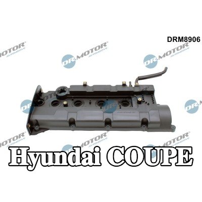 DR.MOTOR AUTOMOTIVE غطاء الروك مع حشية/مانع تسرب, مع مسامير/براغي — 2001 Hyundai Coupe