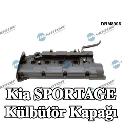 DR.MOTOR AUTOMOTIVE Contalı/sızdırmazlık elemanlı külbütör kapağı, cıvata/vida ile — 2004 Kia Sportage