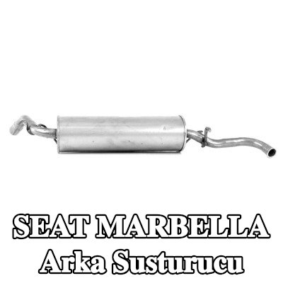 WALKER Arka susturucu 990mm, montaj parçaları olmadan — SEAT Marbella