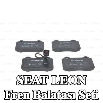 BOSCH Fren balatası seti 15mm, gıcırtı önleyici plaka ile — 2002 SEAT Leon