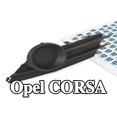 ABAKUS شبكة المصد الأيسر الأمامي, بدون فتحة (فتحات) لمصابيح الضباب — 2014 Opel Corsa