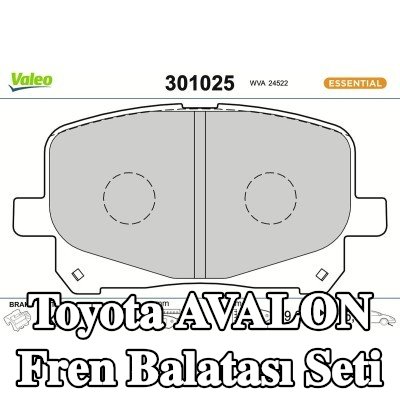 VALEO Fren balatası seti FIRST, Ön Aks, 17mm, gıcırtı önleyici plaka olmadan — 1997 Toyota Avalon
