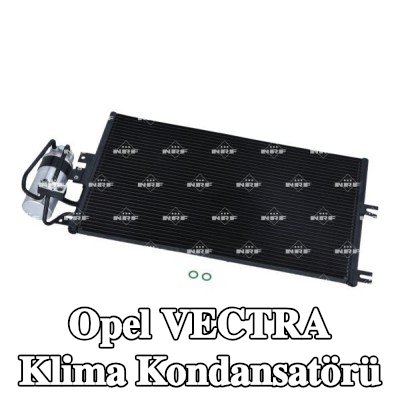 NRF Kurutuculu klima kondansatörü, conta halkası ile, azot dolgulu — 1995 Opel Vectra