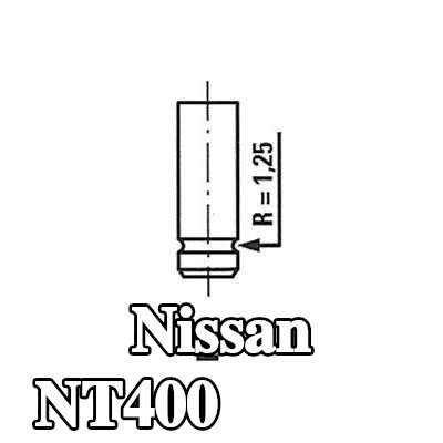 FRECCIA صمام العادم ساق صمام مطلية بالكروم — Nissan Nt400