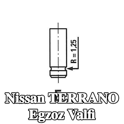 FRECCIA Egzoz valfi Krom kaplı valf gövdesi — Nissan Terrano