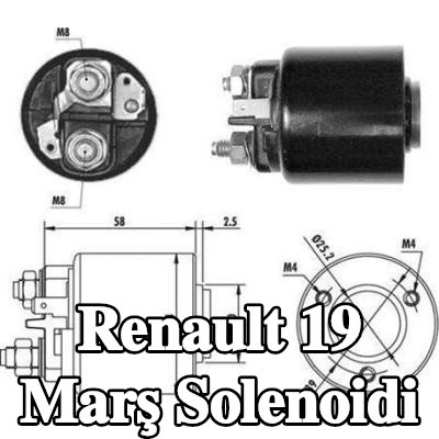 MAGNETI MARELLI Marş solenoidi — Renault 19