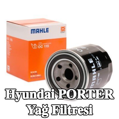 MAHLE Tek çek valflı yağ filtresi — Hyundai Porter