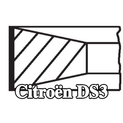 MAHLE مجموعة حلقات المكبس — 2009 Citroën Ds3