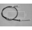 BORG & BECK El freni kablosu 1606mm — 2011 Volkswagen Passat (2)