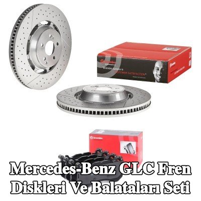 BREMBO Fren diskleri ve balataları seti Prime, Alüminyum Fren Diski Göbeği, içten havalandırmalı, oluklu/delikli, iki parçalı fren diski — 2017 Mercedes-Benz Glc