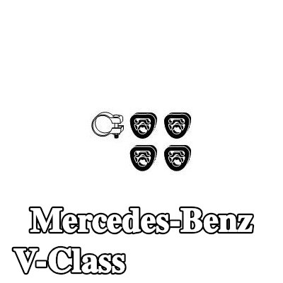 VEGAZ طقم تركيب العادم — Mercedes-Benz V-Class