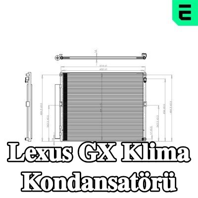 ERA Kurutuculu klima kondansatörü — Lexus Gx
