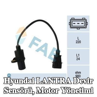 FAE Devir sensörü, motor yönetimi — Hyundai Lantra