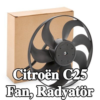 KAMOKA Fan, radyatör 345mm — Citroën C25