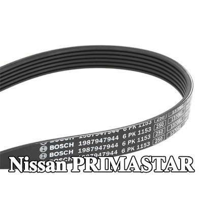 BOSCH حزام سيربنتين 1153mm, Number of ribs: 6 — Nissan Primastar