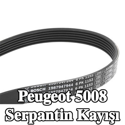 BOSCH Serpantin kayışı 1153mm, Number of ribs: 6 — Peugeot 5008
