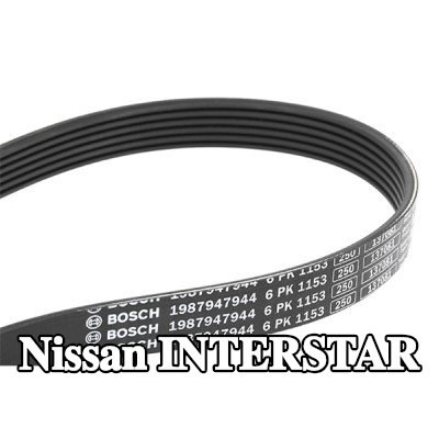 BOSCH حزام سيربنتين 1153mm, Number of ribs: 6 — Nissan Interstar