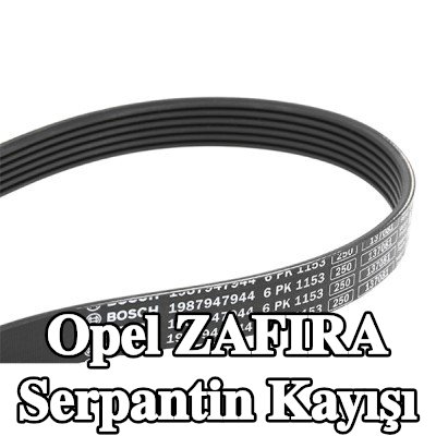 BOSCH Serpantin kayışı 1153mm, Number of ribs: 6 — Opel Zafira