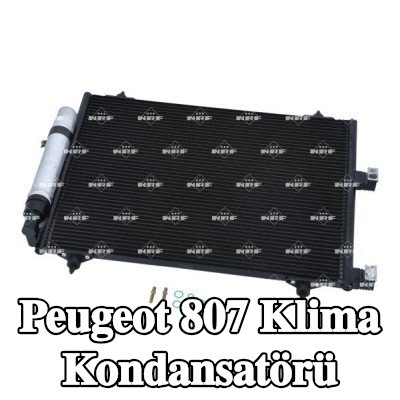 NRF Klima kondansatörü EASY FIT, kurutuculu, conta halkası ile, azot dolgulu — 2002 Peugeot 807