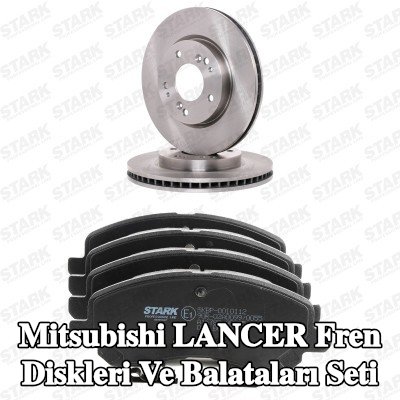 STARK Fren diskleri ve balataları seti Ön Aks, Havalandırmalı — 2003 Mitsubishi Lancer