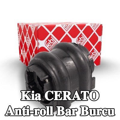 FEBI BILSTEIN Arka aks sol stabilizatör çubuğu burcu, Arka Aks Sağ, 13mm, Elastomer — Kia Cerato