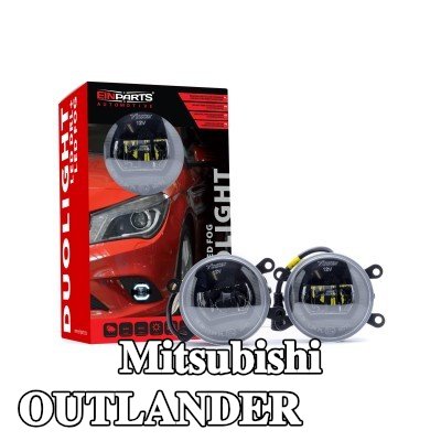 EINPARTS مصباح ضباب DUOLIGHT, الأمامي, H11, H8, LED, مع مجموعة أسلاك, مع مجموعة أدوات التثبيت — Mitsubishi Outlander