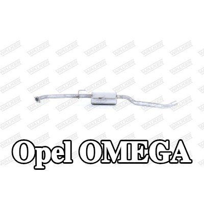 WALKER كاتم الصوت الأوسط 1610mm, بدون قطع التثبيت — Opel Omega