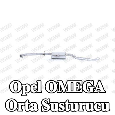 WALKER Orta susturucu 1610mm, montaj parçaları olmadan — Opel Omega