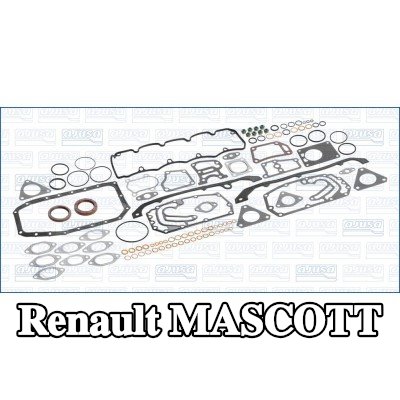 AJUSA مجموعة حشيات كاملة, محرك مزود بأختام صمامات, بدون حشية رأس الأسطوانة — Renault Mascott