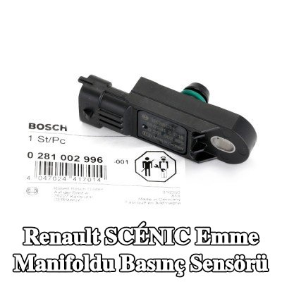 BOSCH Emme manifoldu basınç sensörü — Renault Scénic