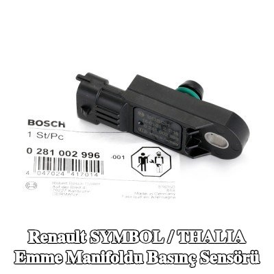 BOSCH Emme manifoldu basınç sensörü — Renault Symbol / Thalia