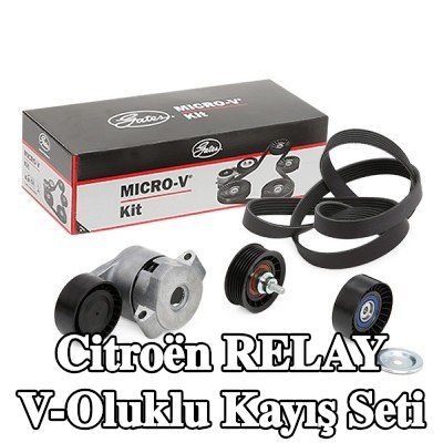 GATES V-Ribbed Kayış Seti Micro-V Kiti, Micro-V® Stretch Fit™ — Citroën Relay
