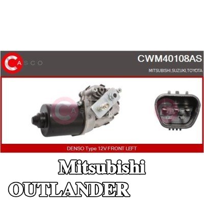 CASCO محرك المساحات الأمامي, 12V — 2002 Mitsubishi Outlander