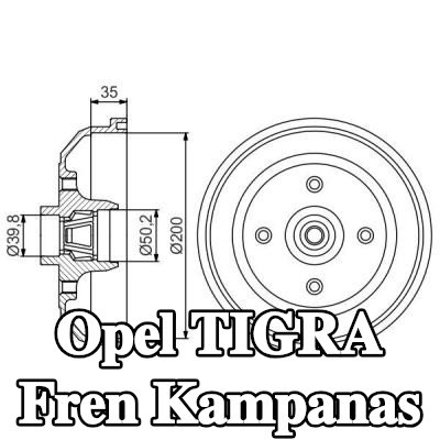 BOSCH Arka aks fren kampanası, 228mm, tekerlek yatağı ile — 1997 Opel Tigra