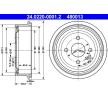 ATE Fren kampanas 242, 0mm — Chevrolet Nubira (1)