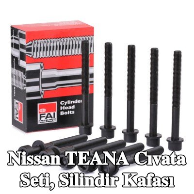 FAI AutoParts Cıvata seti, silindir kafası — Nissan Teana