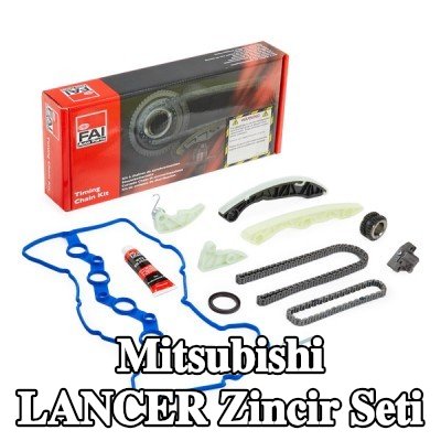 FAI AutoParts Triger zinciri kiti Alt, Üst, conta/sızdırmazlık elemanları ile, dişliler ile — Mitsubishi Lancer